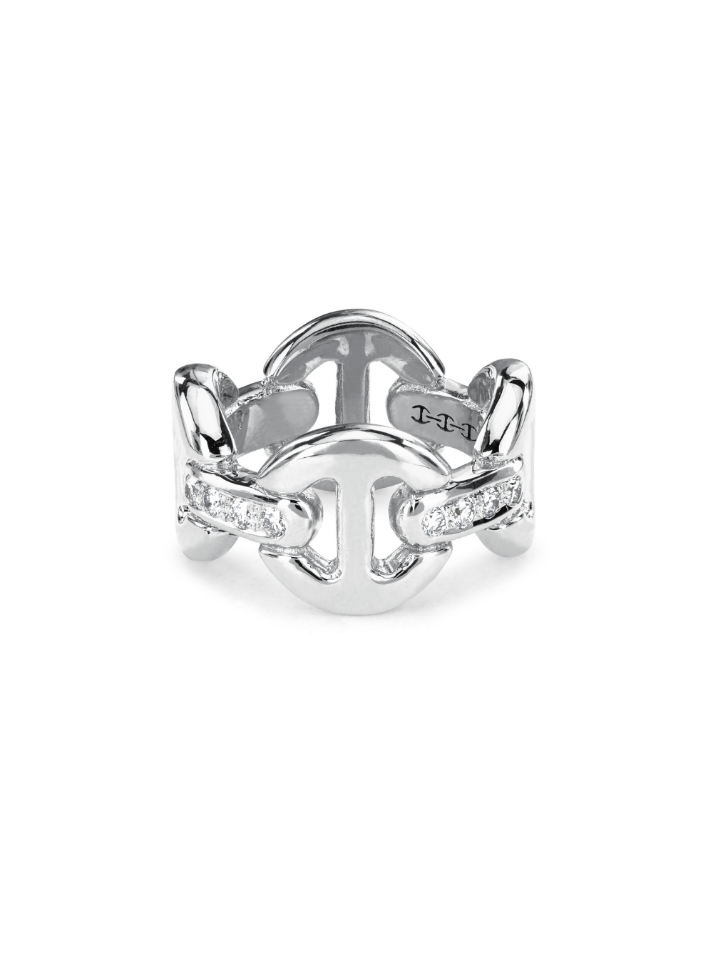 HOORSENBUHS | Quad Link with Diamond Bridges Ring