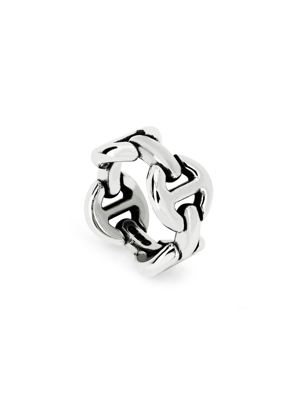 HOORSENBUHS | Quad Link Ring in Sterling Silver