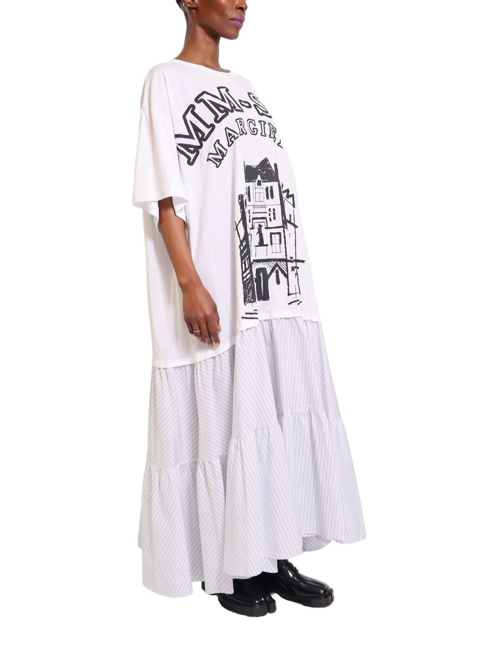 maison margiela 23ss oversize long shirt-