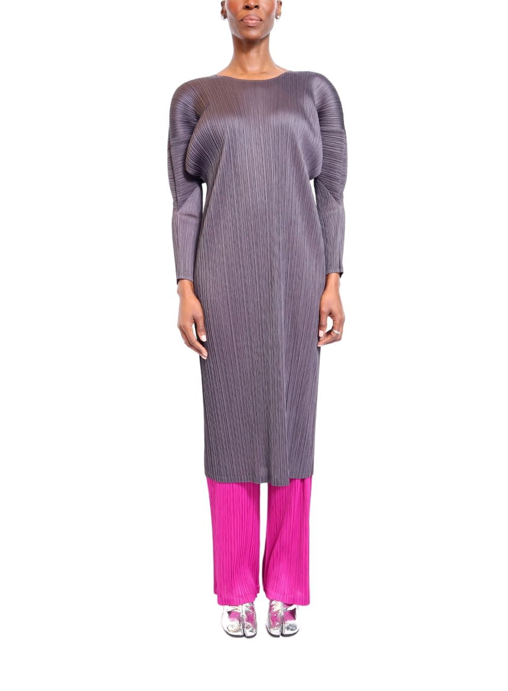 PLEATS PLEASE by ISSEY MIYAKE | Long Sleeve Mid Length Dress