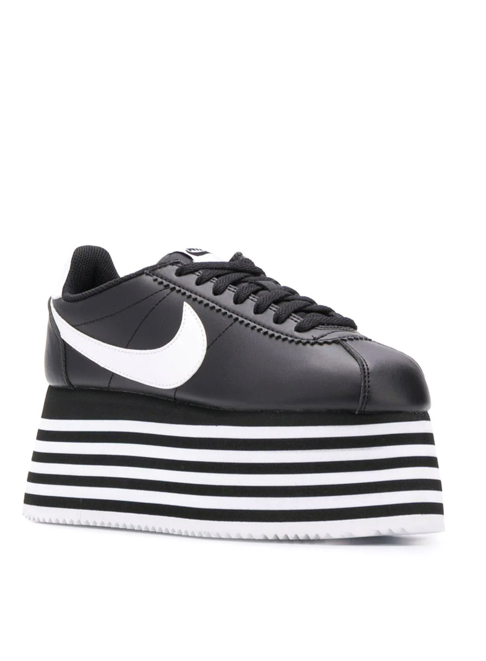 nike striped platform cortez sneakers