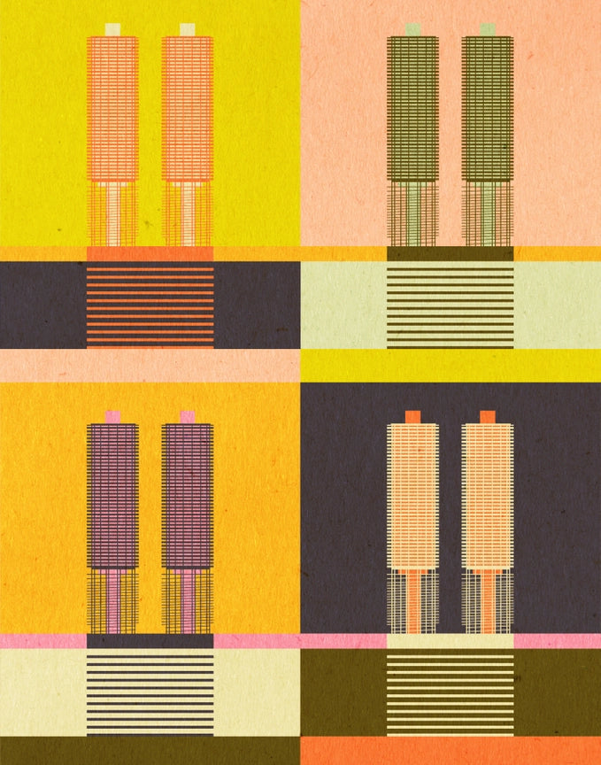 Chicago- Marina City 2 Print- 11x14