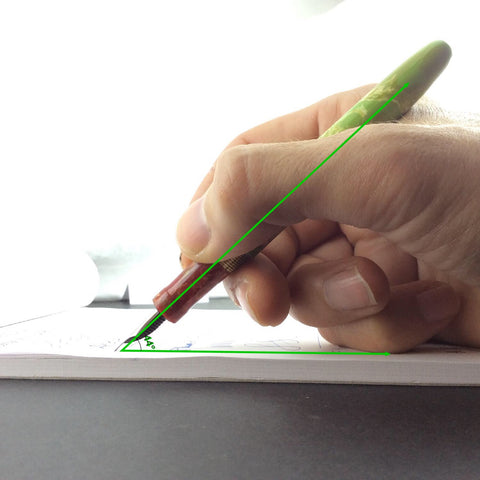 Writing angle fountain pen