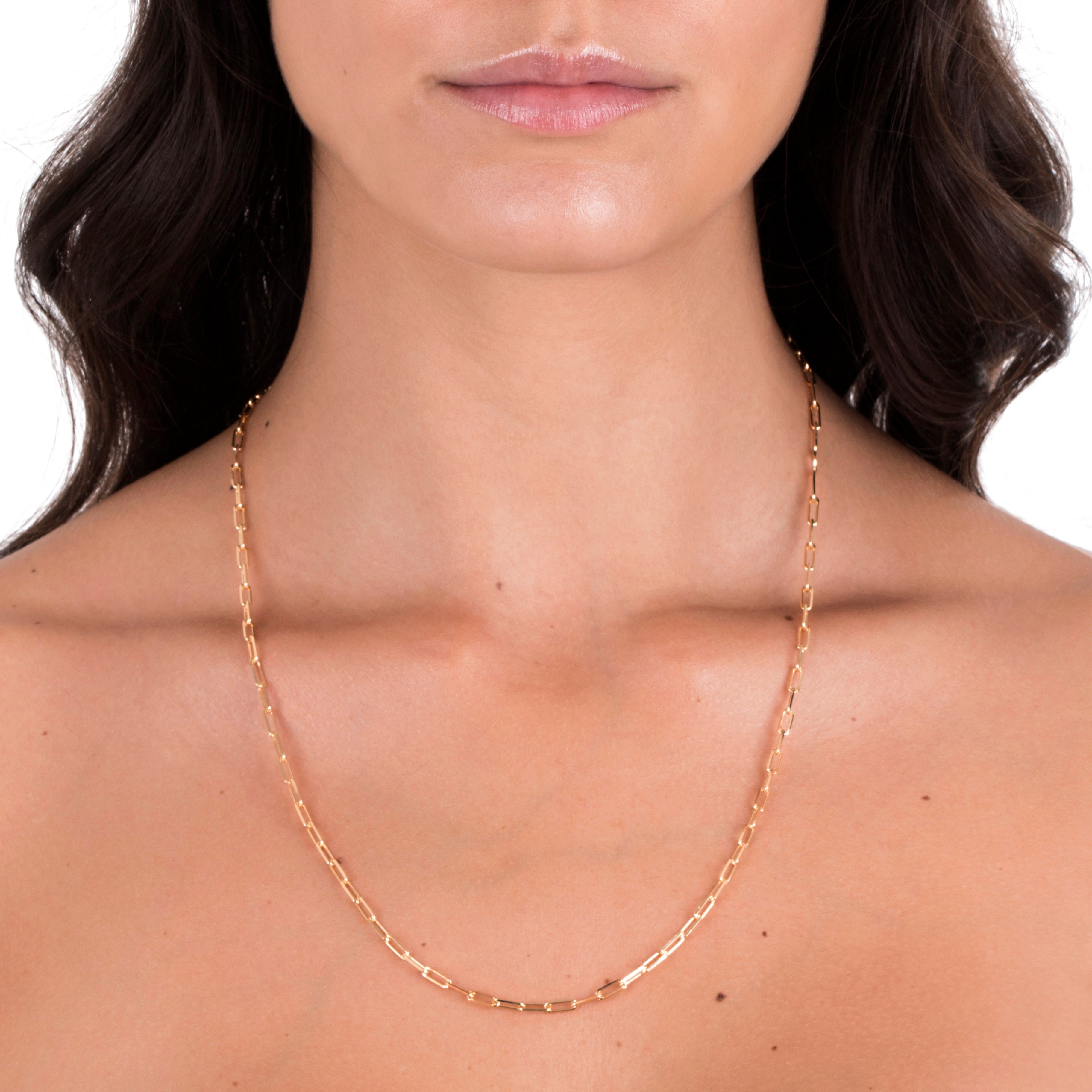 Venetian Chain in Rose Gold, 45 cm Long KLENOTA