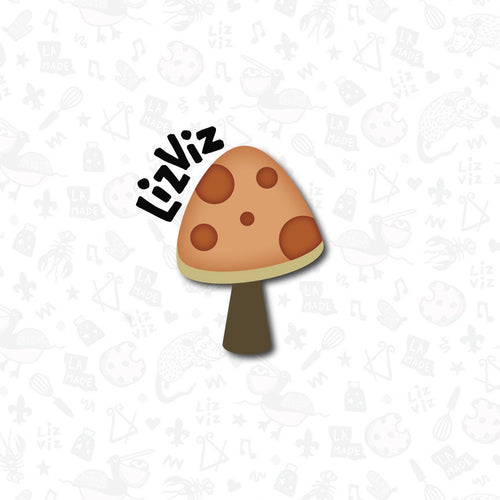 Mushroom Cookie Cutter. Fall Cookie Cutter. – LizViz