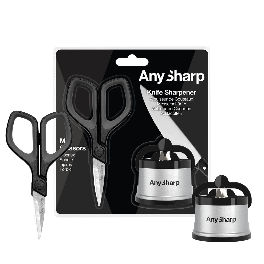 AnySharp Pro Knife One Handed Use Sharpener With Power Grip Surface –