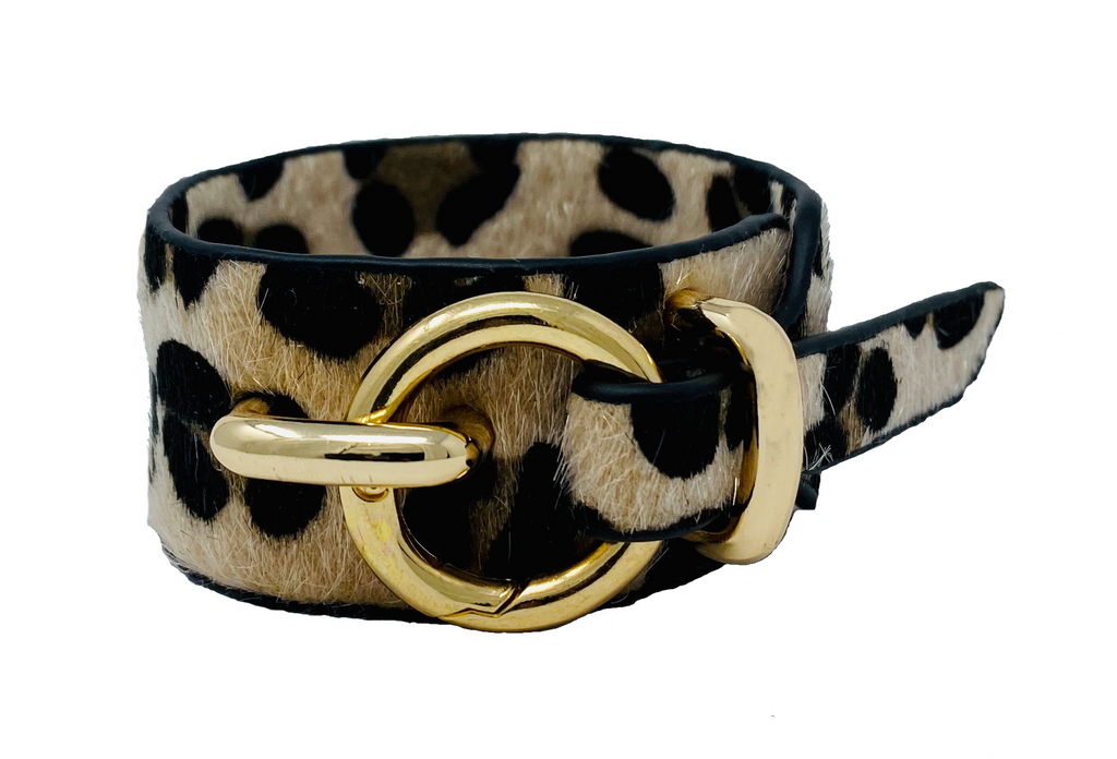 Black Vegan Leather Bangle Stack with Goldtone Accents – Youzey Retail