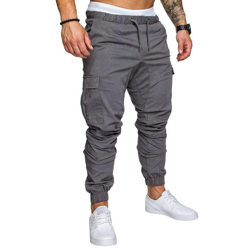 gray jogger pants outfit