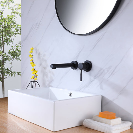 Simplicity Single Handle Wall Mounted Bathroom Faucet