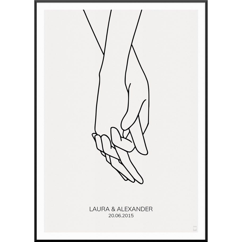Holding Hands Poster 50 x 70 cm