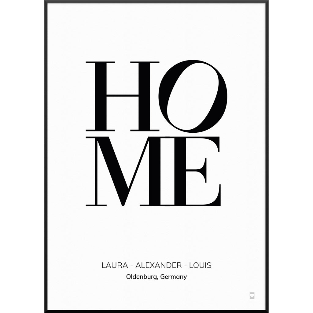 Home Letters Poster 20 x 30 cm