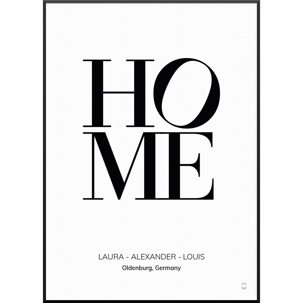 Home Letters Poster 40 x 60 cm
