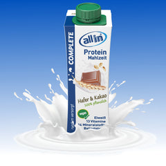 all in Protein COMPLETE Mahlzeit VEGAN Hafer Kakao