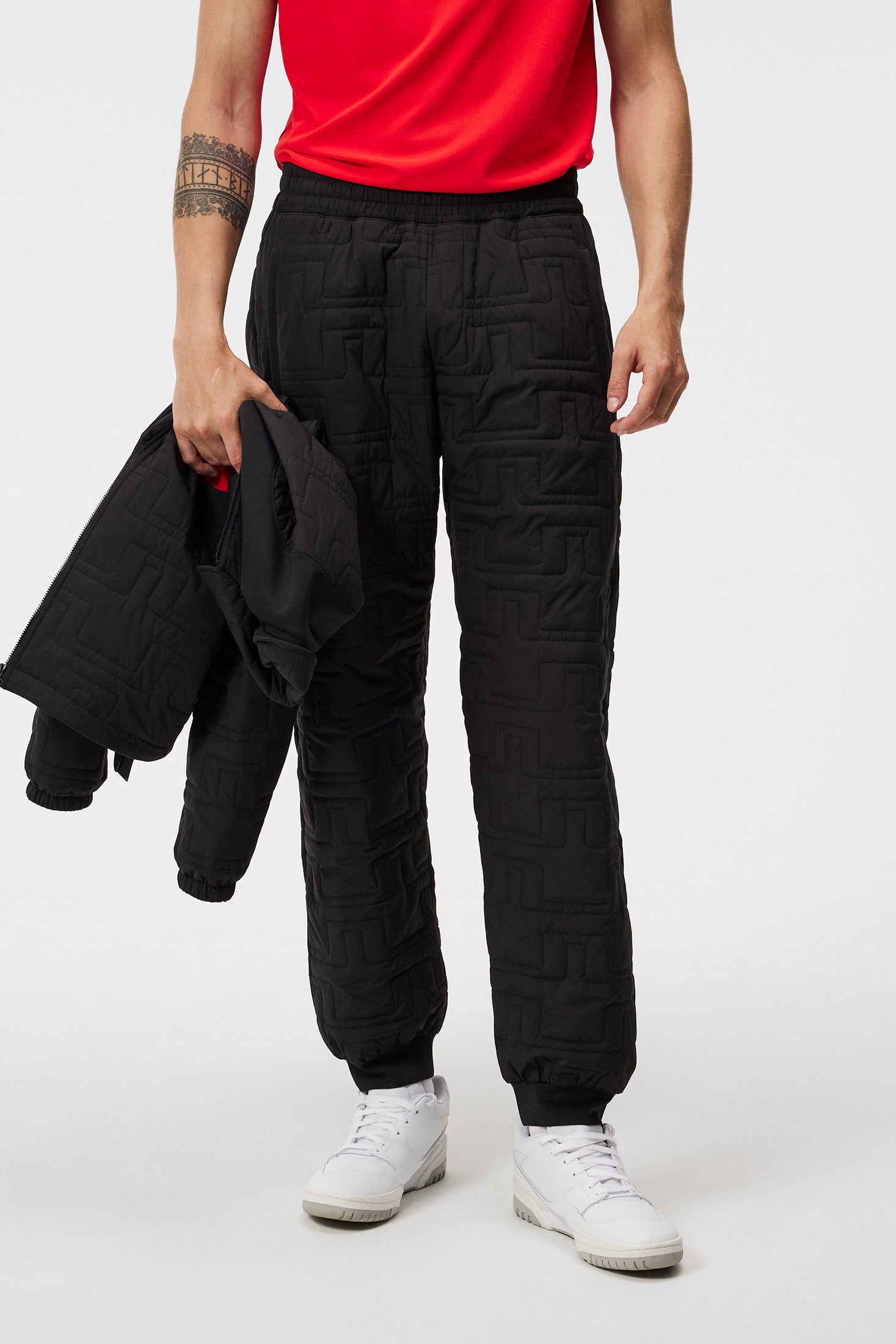 제이린드버그 J.LINDEBERG Quilted Pants,Black