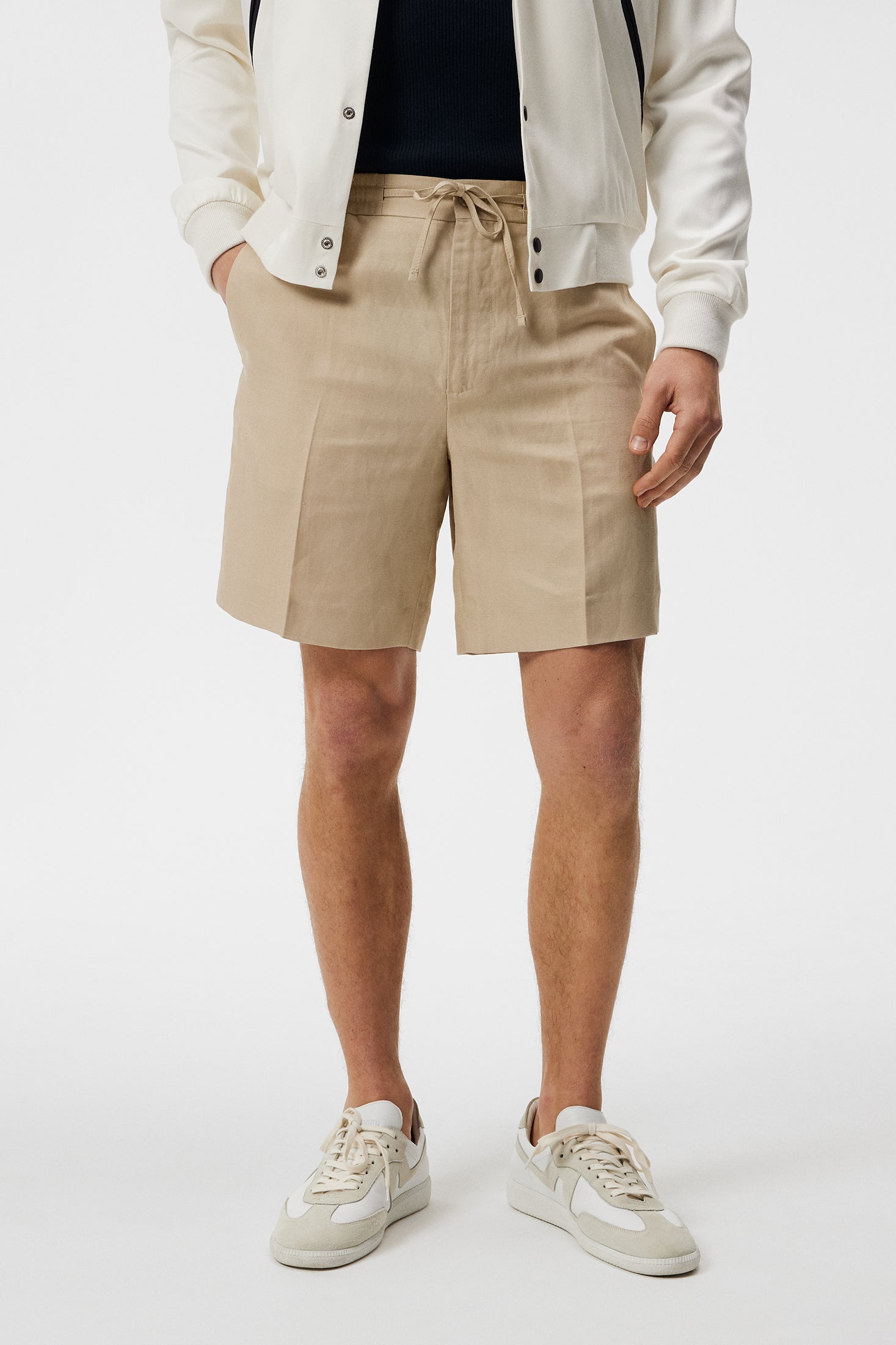 제이린드버그 J.LINDEBERG Baron Tencel Linen Shorts