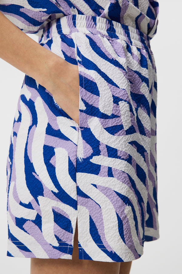 제이린드버그 골프웨어 반바지 J.LINDEBERG Diana Printed Shorts,Purple Painted Zebra