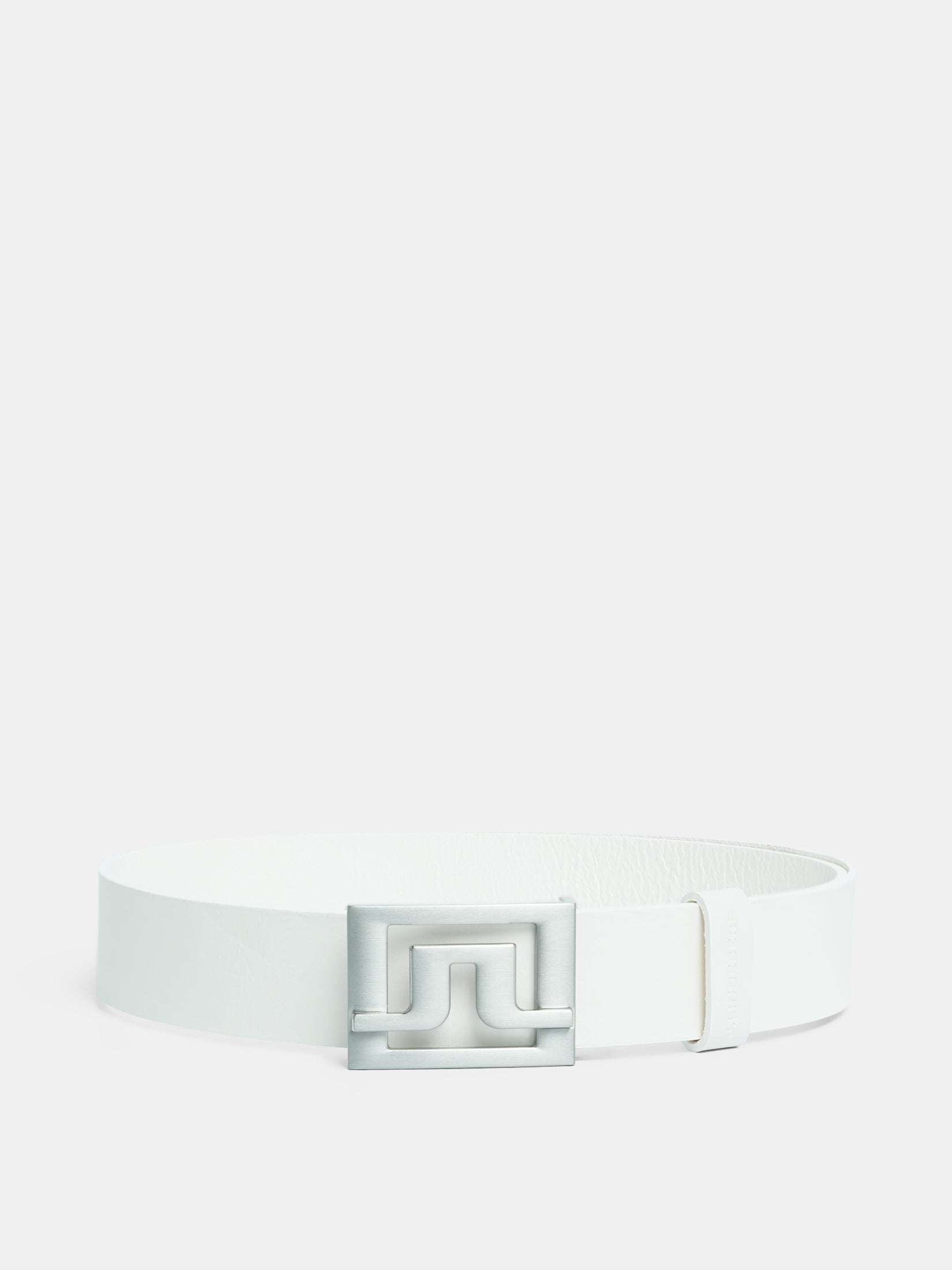 제이린드버그 J.LINDEBERG Slater White Leather Belt