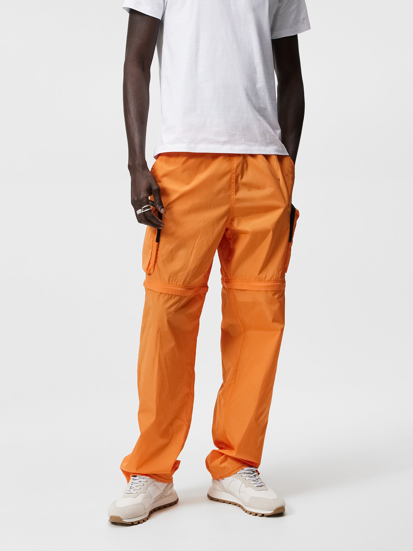 제이린드버그 J.LINDEBERG Glossa Nylon Cargo Pants,Russet Orange