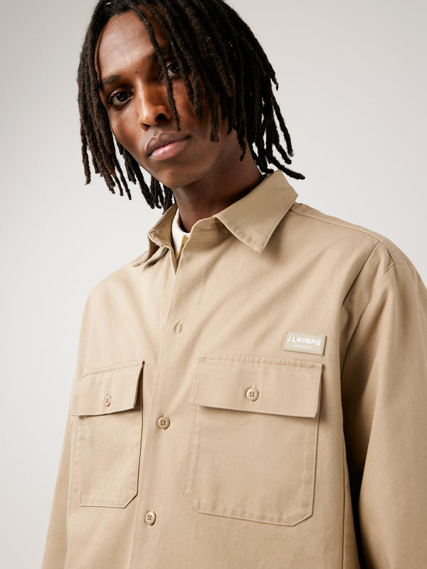 제이린드버그 골프웨어 J.LINDEBERG Daze Twill Work Shirt,Batique Khaki