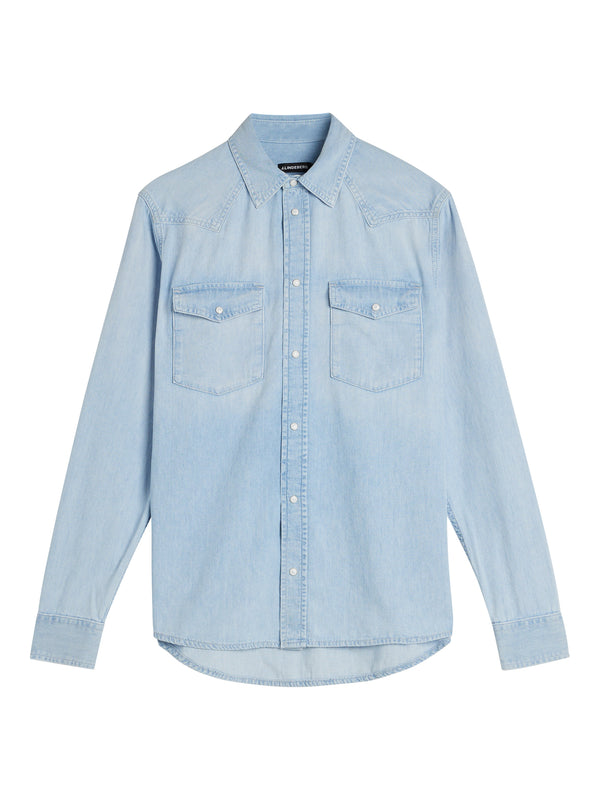 제이린드버그 J.LINDEBERG Carson Denim Shirt,Light Blue