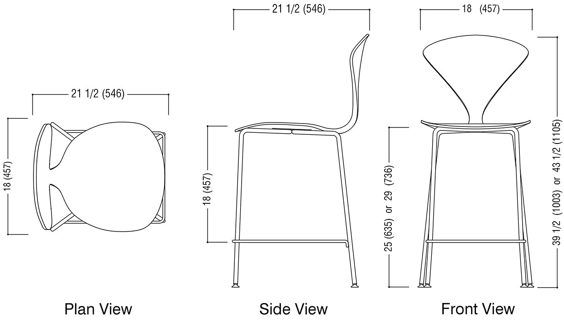 Metal Base Stool Schematic