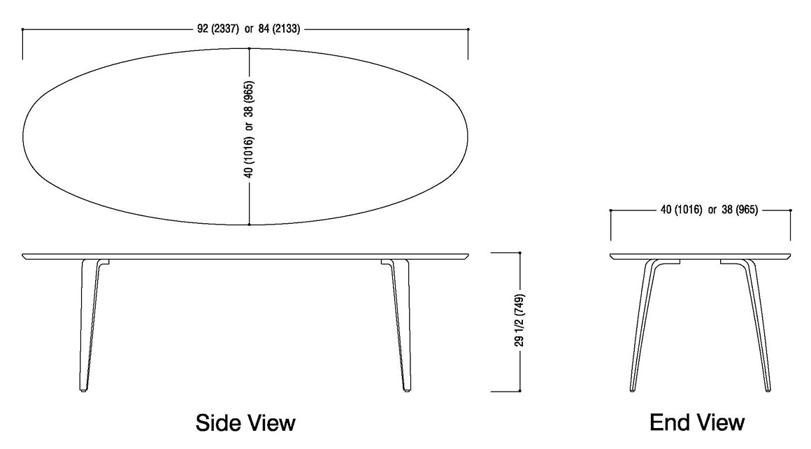 Oval Table Schematic