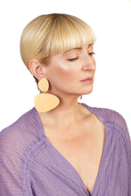 Load image into Gallery viewer, Plexiglass Gold-Mirror Pebbles Earrings/ Gold
