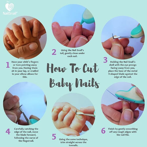 How to use the Nail Snail to cut baby nails 