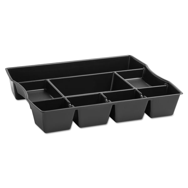 Officemate Double Supply Organizer, 11-Compartments, 6 Drawers, Plastic,  6.5 x 4.75 x 5.75, Black