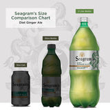 Seagrams Diet Ginger Ale Soda Soft Drink, 2 Liters