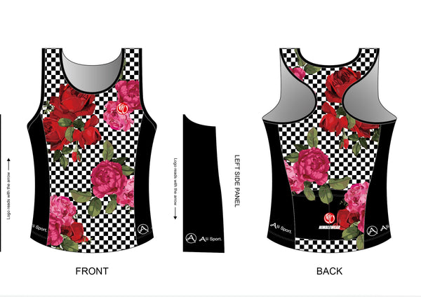 womens cycling vest top