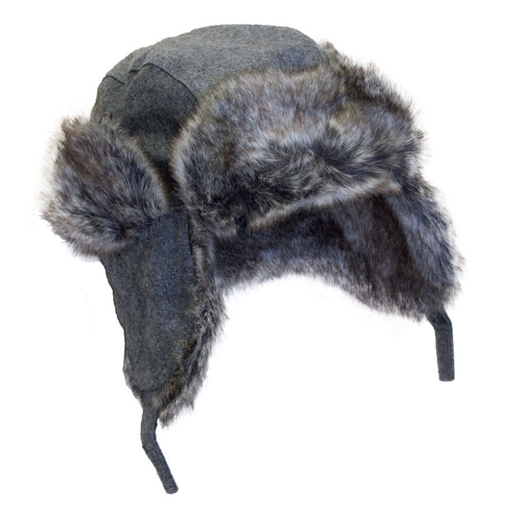 wool and fur hat