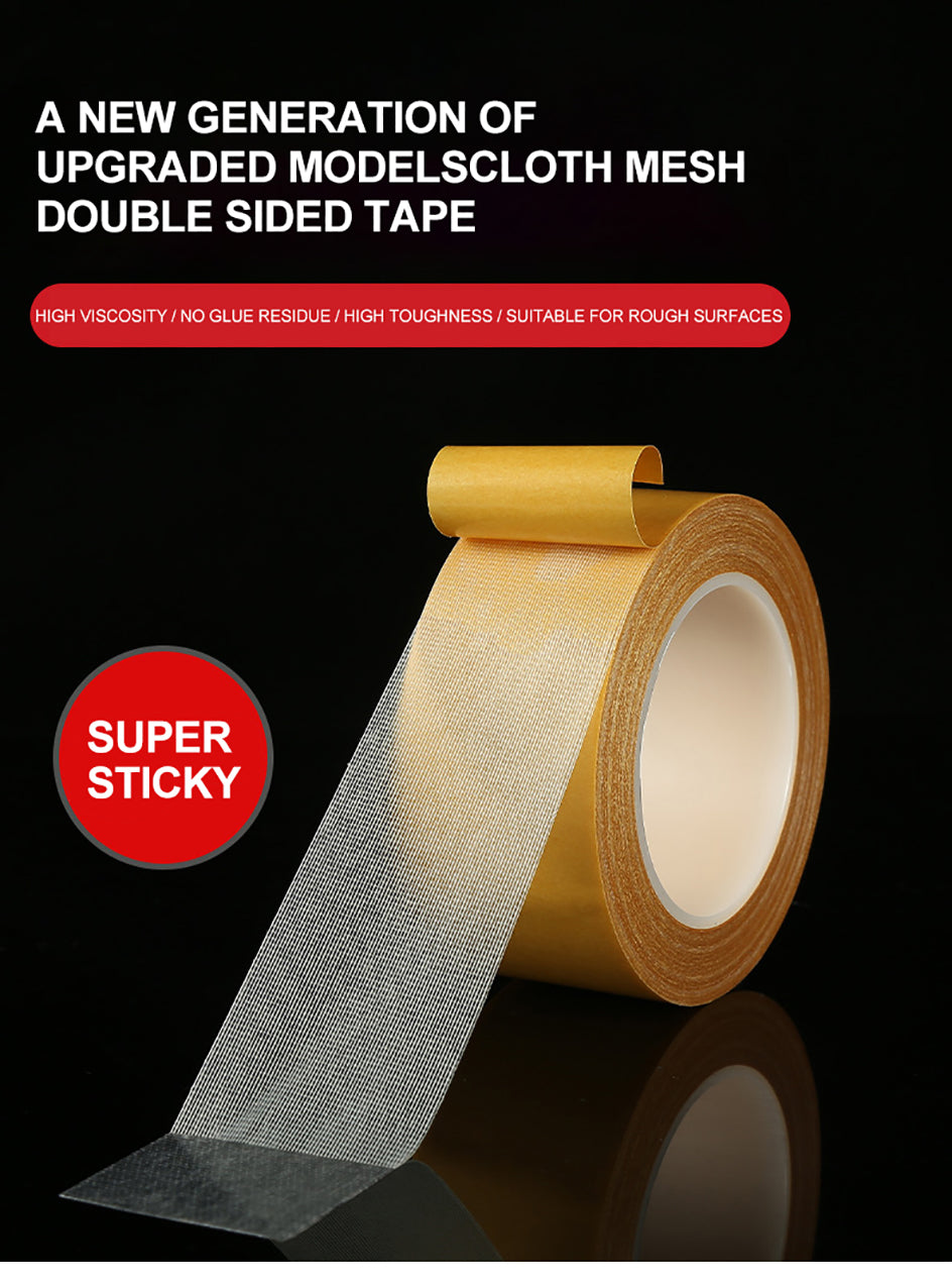 10M Double Sided Carpet Tape Heavy Duty Translucent Mesh