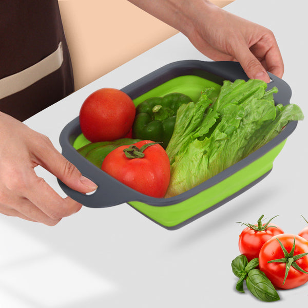 Shop for Foldable Chopping Board Rinse & Strainer Veggies & Fruit