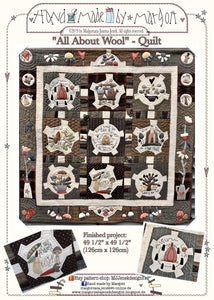 All About Wool – wall hanging quilt - MJJ  quilt pattern