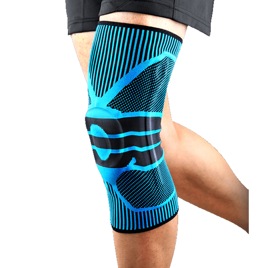 Knee Brace Compression Support Sleeve with Silicone Patella Stabilizer ...