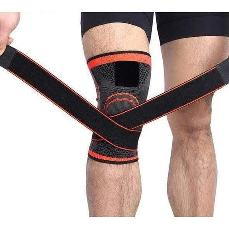 Knee Brace Compression Sleeve with Patella Stability Straps - Upliftex.