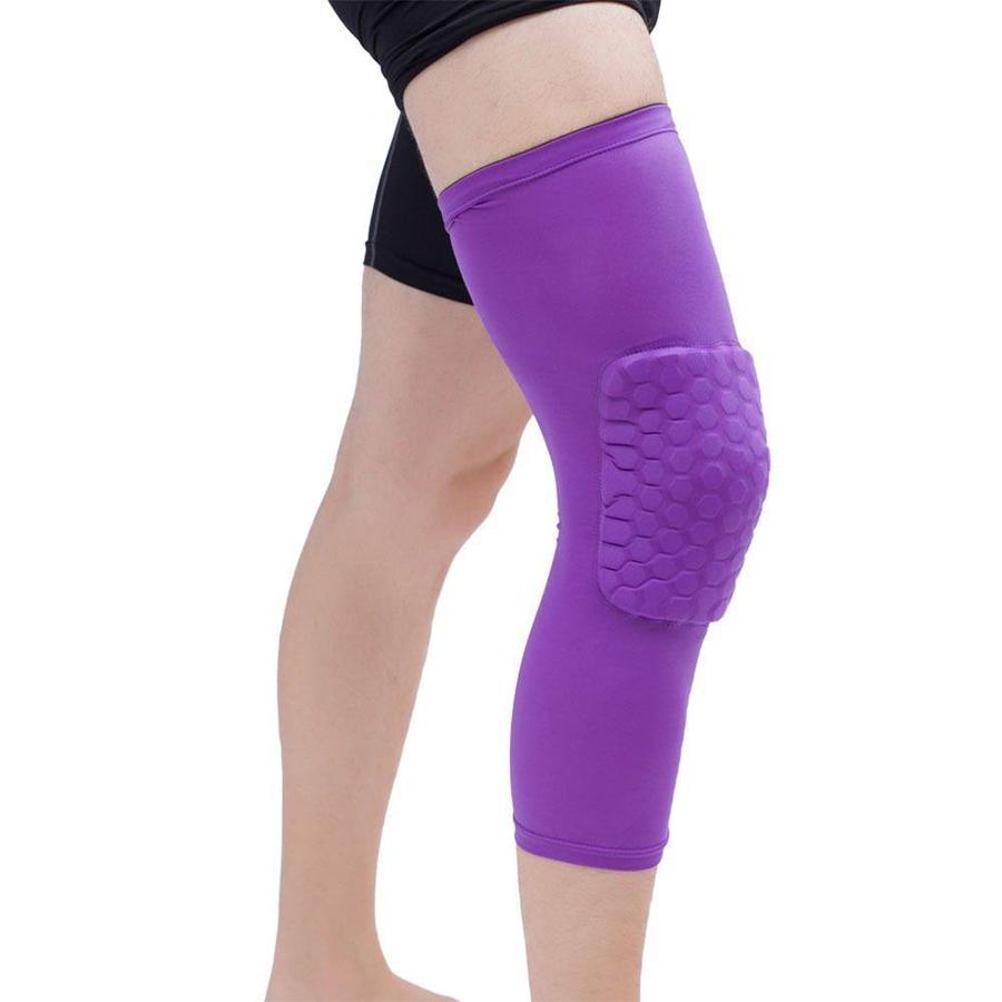 Padded Compression Knee Sleeves - Basketball & Wrestling HexPads - Upliftex