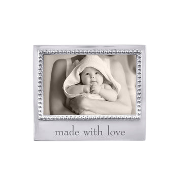 Engraved New Baby White 4x6 Picture Frame