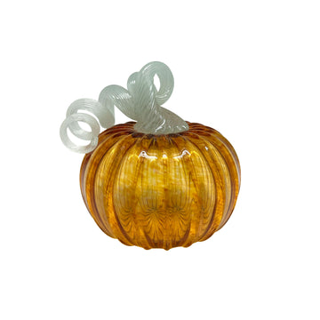 Clear Glass Medium Pumpkin | Mariposa