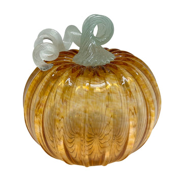 Clear Glass Medium Pumpkin | Mariposa