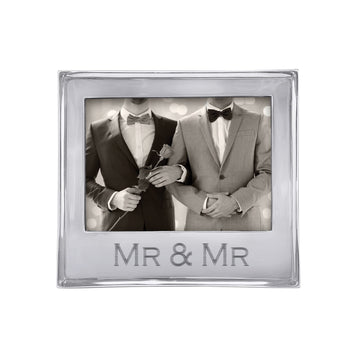 Mr & Mrs Scroll Wedding Frame, 7.75