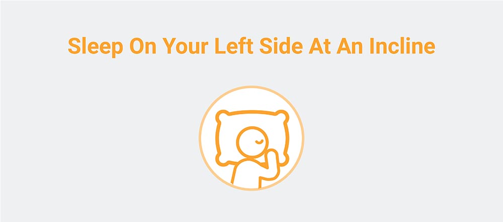 Sleep on your left side graphic