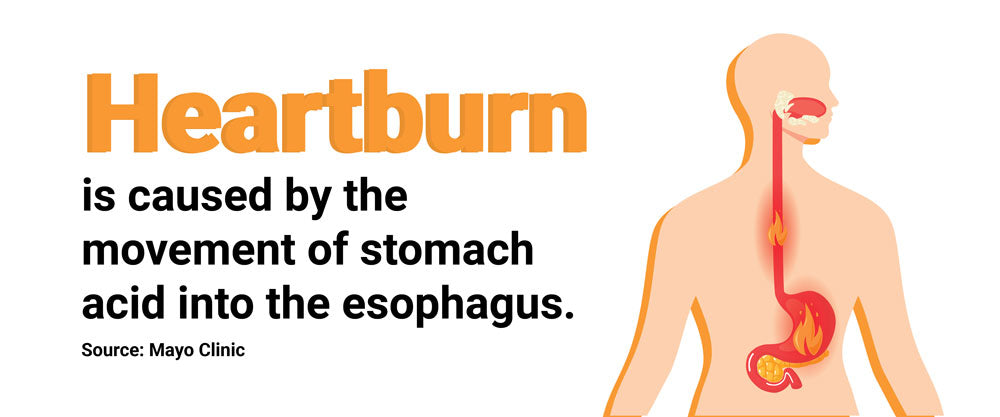 heartburn causes infographic