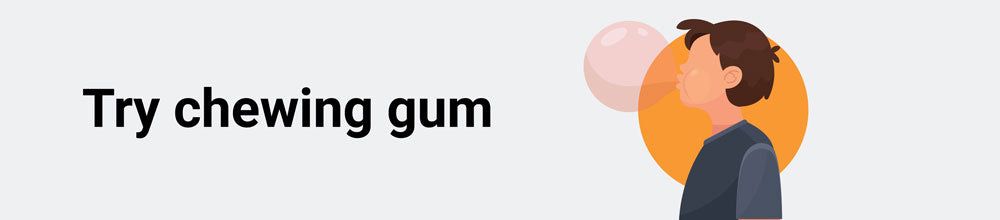 chewing gum title infographic