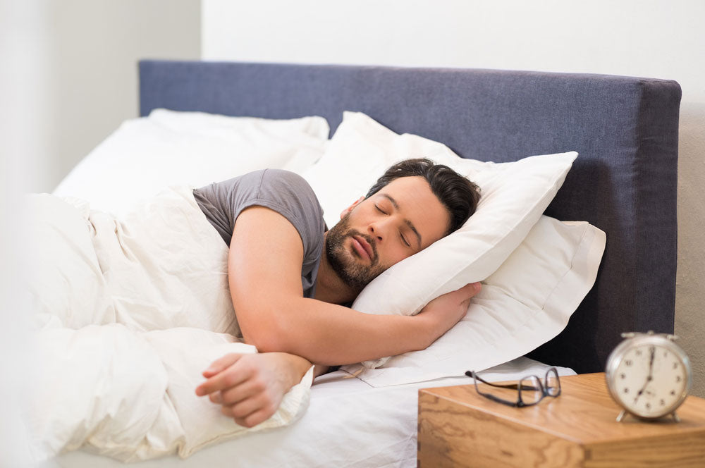 man sleeping on left side