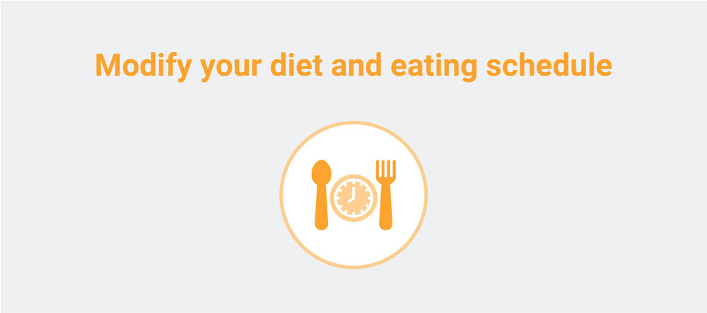 modify your eating schedule  for gerd icon