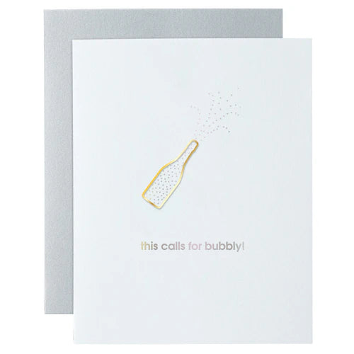 Paper Clip Congrats Card -This Calls for Bubbly