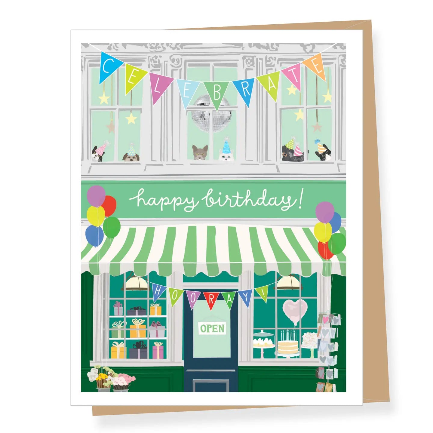 A2 Birthday Card -Second Floor Disco Party
