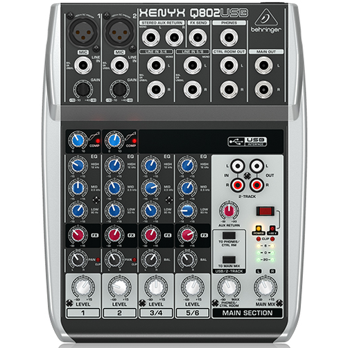 behringer xenyx q802usb connect to mac